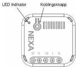 LED Indicator Koblingsknapp NEXA SI C LS L N