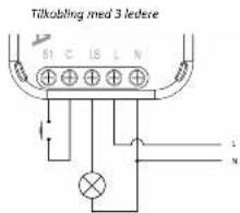 Tilkabling med 3 ledere 51 C 18 L N L M
