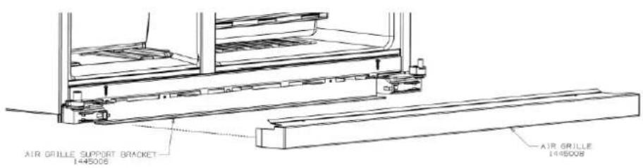 AIR GRILLE SUPPORT BRACKET 1445008 AIR GRILLE 1445008