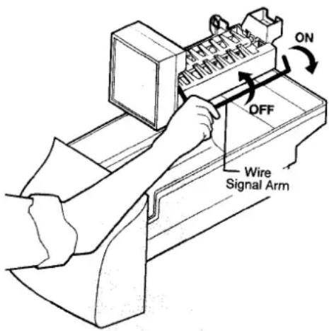 ON OFF Wire Signal Arm