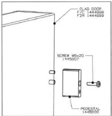 CLAD DOOR F/C 1444998 FZR 1444999 SCREW M5×20 1445007 PEDESTAL 1445000