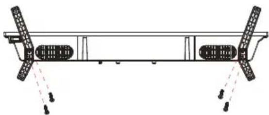 Technical line drawing of a mechanical assembly with two vertical supports and a central horizontal beam, no text or symbols present.