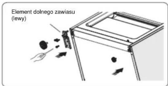 HISENSE RB440N4WWE - Zmiana kierunku otwierania drzwi - 17