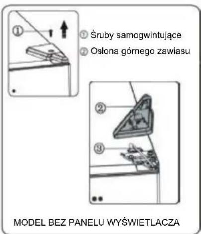HISENSE RB440N4WFE - Zmiana kierunku otwierania drzwi - 6