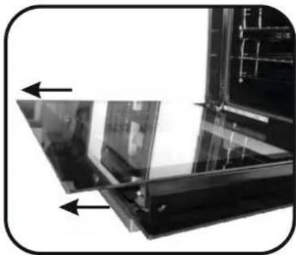 HOOVER HON205B/E - REMOVAL AND CLEANING OF THE GLASS DOOR - 2