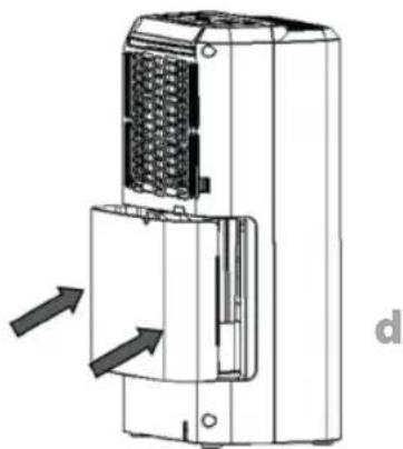Technical line drawing of a device with internal components and directional arrows indicating flow or movement (no text or symbols)