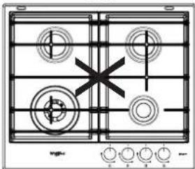 Diagram of a mechanical or electrical component with labeled components and a central cross symbol indicating a fault or failure.