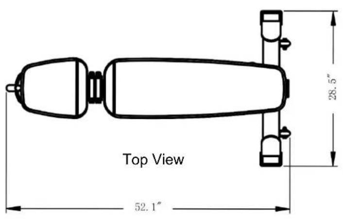 Top View 52.1" 28.5"