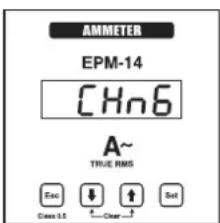 AMMETER EPM-14 CHn6 A~ TRUE RMS Case 15 Clear Set