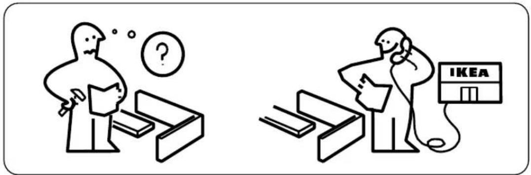 Illustratsioon, mis näitab kahte stseeni: üks inimesega, kes mõtleb ja hoiab dokumente, teine inimesega, kes kasutab IKEA seadet.
