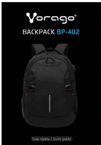Vorago® BACKPACK BP-402 Cuia rápida / Quick guide