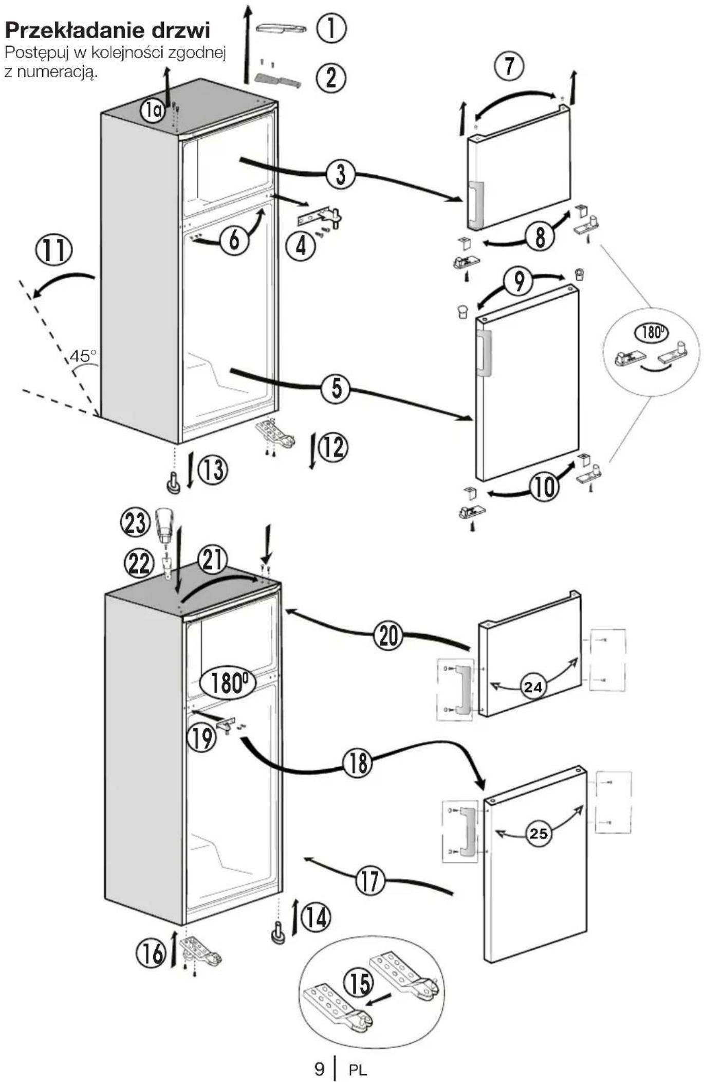 BEKO RDSA180K31WN - Wymiana żarówki oświetlenia wewnętrznego - 1