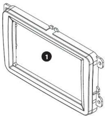 ALPINE APF-F291320VW - Installation Manual Double DIN Kit APF-F291320VW - 1