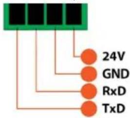 24V GND RxD TxD