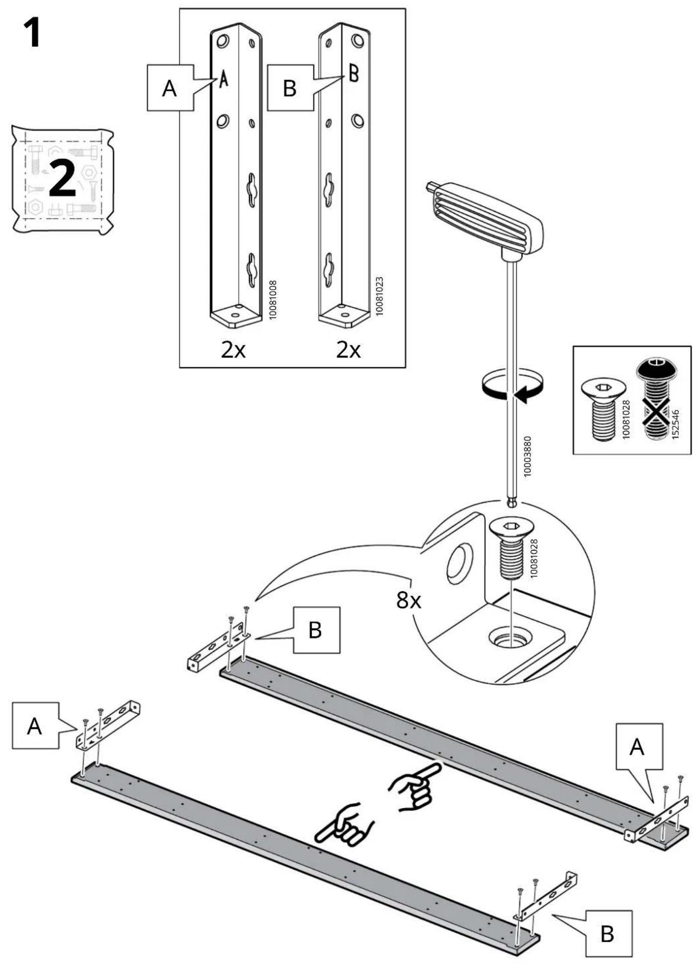 1 2 A A B B 10081008 10081023 2x 2x 10003880 10081028 152546 8x B A A B
