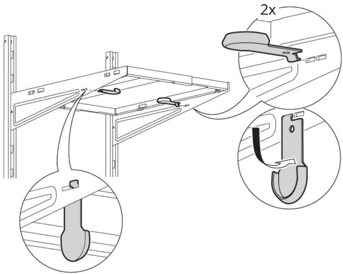 Technical diagram showing assembly of a mechanical component with magnified views and 2x scaling indicator