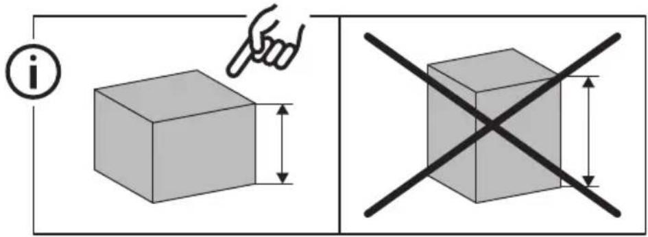 Diagram illustrating a 3D cube with a hand pointing at it and a 2x2x2 cross symbol, accompanied by an information icon.