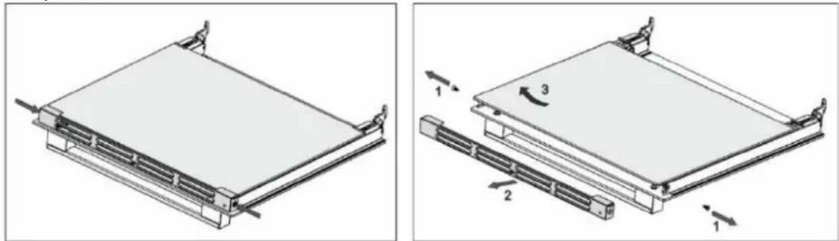 GORENJE GKS6C71CLI - AHJU UKSE KLAASPANEELI EEMALDAMINE JA PAIGALDAMINE (sõltuvalt mudelist) - 1