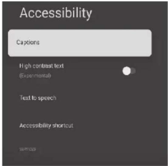 HAIER LE43G600UG - ACCESSIBILITY - 1