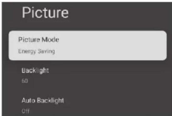 HAIER LE43G600UG - Picture Mode - 1