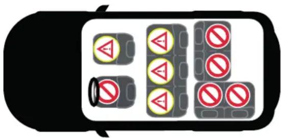 Axkid Mate 2 Isofix - Hyväksytyt ja hyväksymättömät asennot - 1