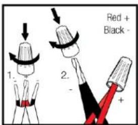 Red + Black - 1. 2.