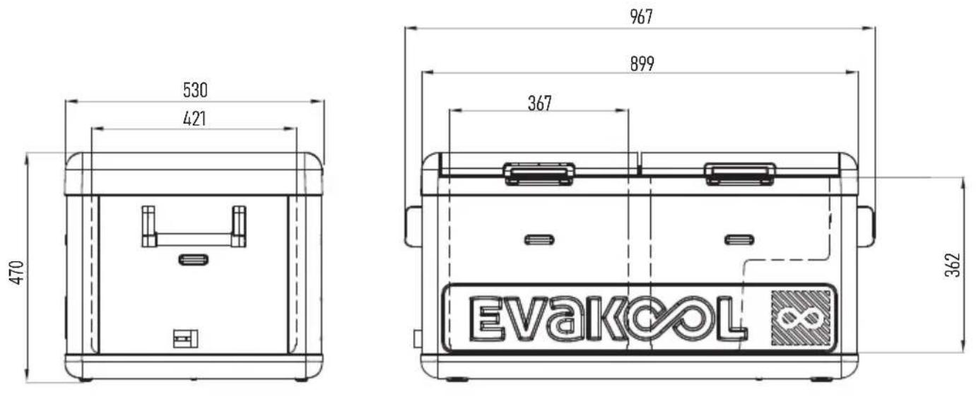 Evakool DU295-DZ - Product Drawings - 3