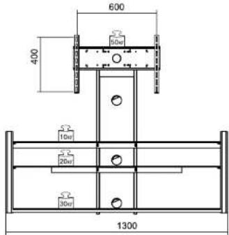 600 400 50cm 52 10cm 52 20cm 30cm 1300
