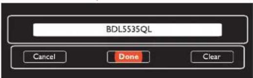 BDL553SQL Cancel Done Clear