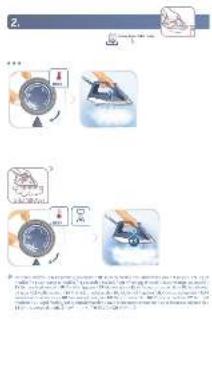 Illustration showing three-step cleaning or installation procedure with labeled steps and tool icons