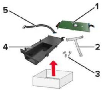 LEXMARK MX421 - Siselahenduste pordi paigaldamine - 1