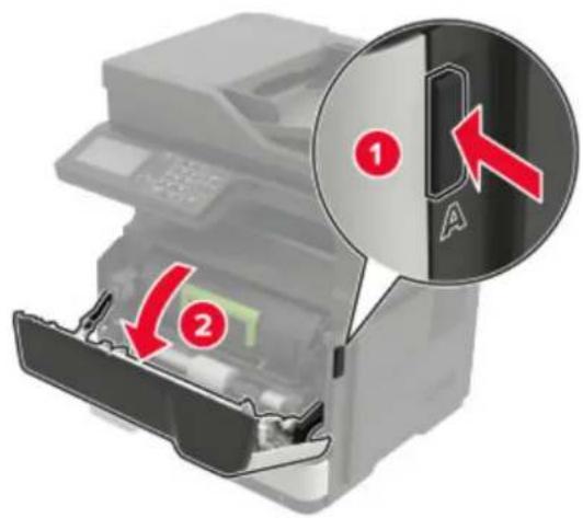 LEXMARK MX421 - Printeri seerianumbri leidmine - 1