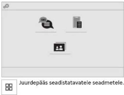 Juurdepääs seadistatavatele seadmetele.