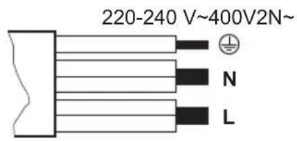 220-240 V~400V2N~ N L