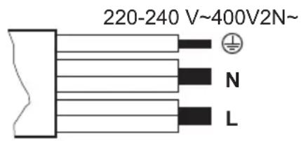220-240 V~400V2N~ N L