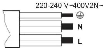 220-240 V~400V2N~ N L