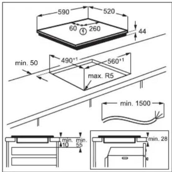 ELECTROLUX EIS6949 - x 1,5 mm² ali 4 x 2,5 mm² 5 x 1,5 mm² ali 3 x 4 mm² - 3