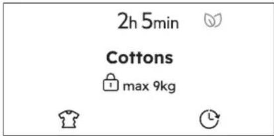 2h 5min Cottons max 9kg