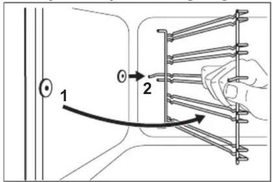 ELECTROLUX LKR66021MX - Riiulitugede eemaldamine - 2