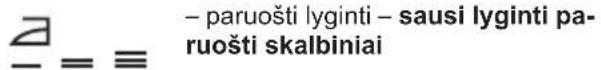 - paruošti lyginti - sausi lyginti pa- ruošti skalbiniai