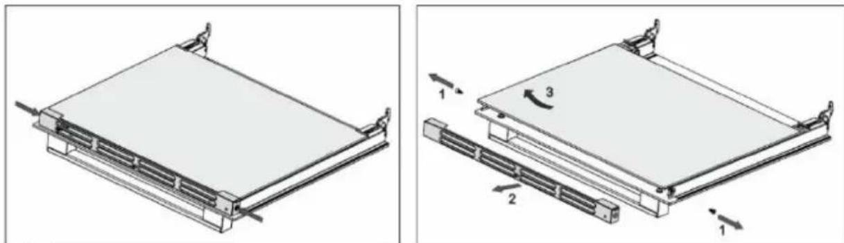 GORENJE GG5A10WFFM - AHJU UKSE KLAASPANEELI EEMALDAMINE JA PAIGALDAMINE (sõltuvalt mudelist) - 1