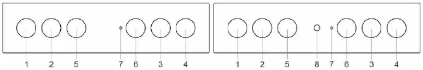 1 2 5 7 6 3 4 1 2 5 8 7 6 3 4