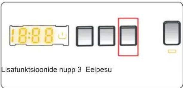 1:8:8 Lisafunktsioonide nupp 3 Eelpesu