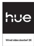 PHILIPS Hue Wired Video Doorbell 2k - 1