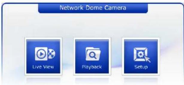 Network Dome Camera Live View Playback Setup