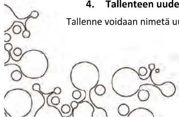4. Tallenteen uude Tallenne voidaan nimetä u
