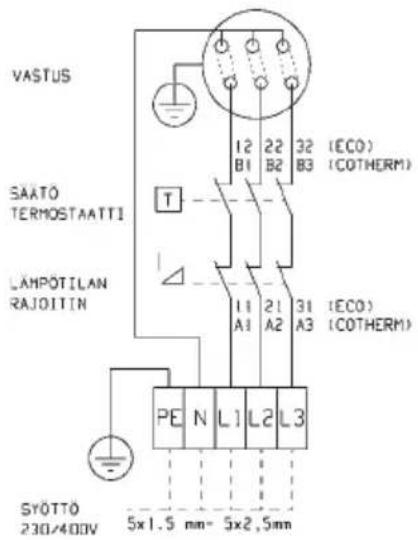 Jaspi VLM-100S - SÄHKÖKYTKENTÄ - 1