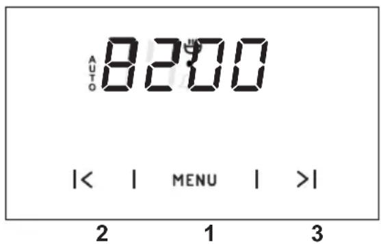 AUTO 8200 |< | MENU | >| 2 1 3