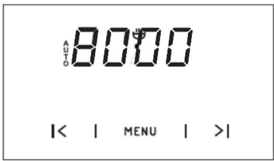 AUTO 8000 |< | MENU | >|