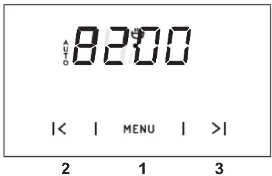 AUTO 8200 |< | MENU | >| 2 1 3